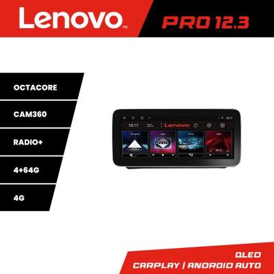 Navigatie Toyota Corolla 2017-2018 K-AURIS-2017 Lenovo PRO 4+64 12.3 inch qled android 4G DSP gps internet 32