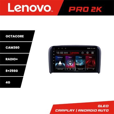 Navigatie Volvo S80 2004-2006 Lenovo Kit-S80 8 core QLED 2K 8+256 360 Android Waze USB Navigatie Internet Youtube Radio