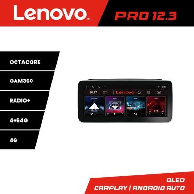 Navigatie Skoda Rapid Seat Toledo 2013+ Lenovo PRO 4+64 12.3 inch qled android 4G DSP gps internet  Kit-rapid v1