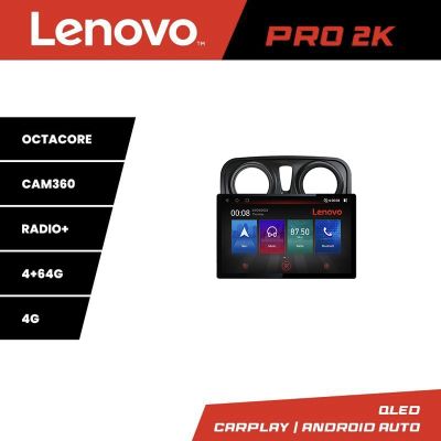 Navigatie Dacia Sandero Logan 2012-2020 K-sandero Lenovo PRO 4+64 13 inch 2K android 4G DSP gps internet