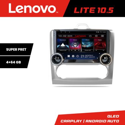Navigatie Ford Focus clima automata Kit-140-automatic Lenovo  8 core 4+64 10.5 inch Incell 1K android Wifi 5Ghz gps internet