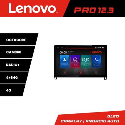 Navigatie Mitsubishi Eclipse Cross 2017- Lenovo PRO 4+64 12.3 inch qled android 4G DSP gps internet  Kit-cross-eu