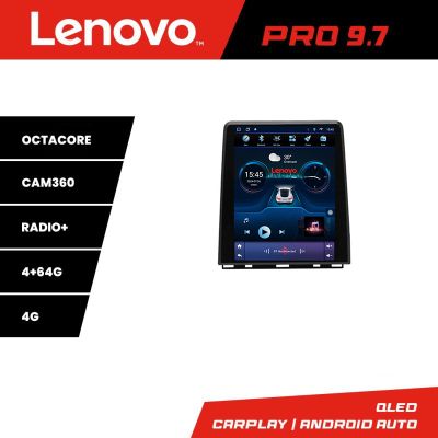 Navigatie Renault Clio 5 high Lenovo Tesla Qled 9.7" Octacore 4Gb RAM 64Gb Hdd 4G DSP Carplay Android Auto 360 camere Bluetooth
