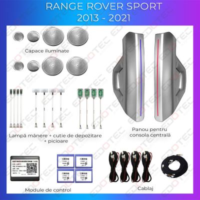 Lumini Ambientale NIGHTVIBE Range Rover Sport 2013-2022 trimuri control telefon sau sistem original