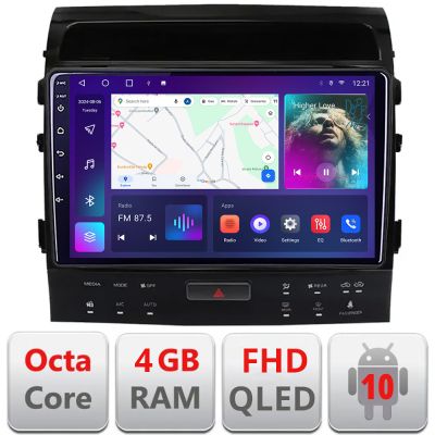 Navigatie Toyota Landcruiser 200 V8 2007-2015 cu navi si 360 Android radio gps internet 4+64 carplay android auto KIT-381-360+EDT-E309v3
