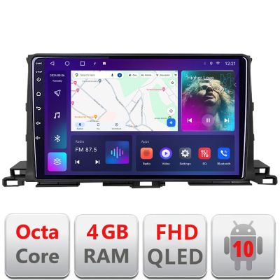 Navigatie Toyota Highlander 2013-2018 Android radio gps internet 4+64 carplay android auto KIT-highlander13+EDT-E310v3
