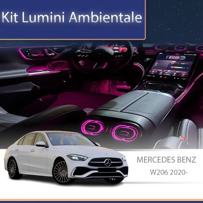Lumini Ambientale NIGHTVIBE Mercedes Benz C Class W206 2020- set complet control telefon sau sistem original