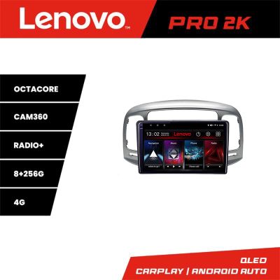 Navigatie Hyundai Accent 2006-2012 Lenovo Kit-ACCENT 8 core QLED 2K 8+256 360 Android Waze USB Navigatie Internet Youtube Radio