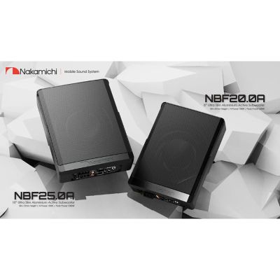 Subwoofer auto activ sub scaun Nakamichi, difuzor 10", 150 W RMS, 1000 W Max