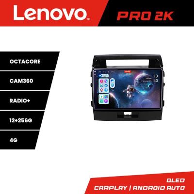 Navigatie Toyota LandCruiser 2008-2015 Lenovo Kit-381 8 core QLED 2K 12+256 360 Android Waze USB Navigatie Internet Youtube Radio v1