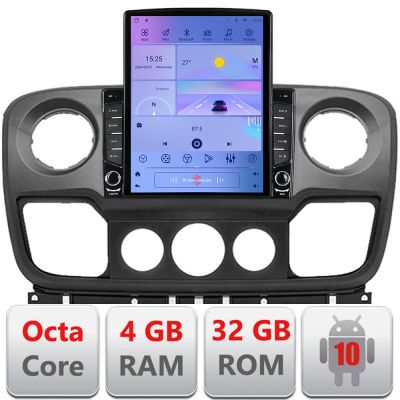 Navigatie Opel Movano, Renault Master 2010-2021 Android radio gps internet  Octa Core 4+64GB 9.7" tip Tesla LTE v1