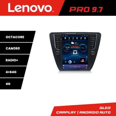 Navigatie Skoda Octavia 3,Qled 9.7",,8 Core 4+64 360 4G Hdd,4G,DSP,Carplay,Bluetooth