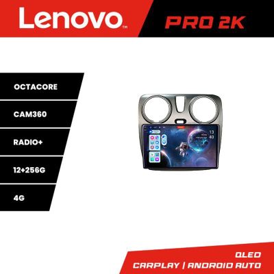 Navigatie Dacia Dokker Android radio bluetooth internet 8 core QLED 2K 12+256 360 RAM Lenovo