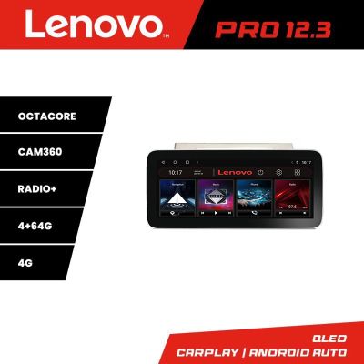 Navigatie Toyota Verso 2004-2009 Lenovo PRO 4+64 12.3 inch qled android 4G DSP gps internet  8Core