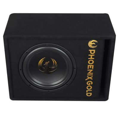 Subwoofer activ Phoenix Gold, difuzor 10", 200 W RMS, 800 W MAX, kit de cabluri incluse