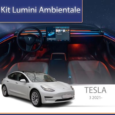 Lumini Ambientale NIGHTVIBE Tesla Model 3 2021 trimuri control telefon