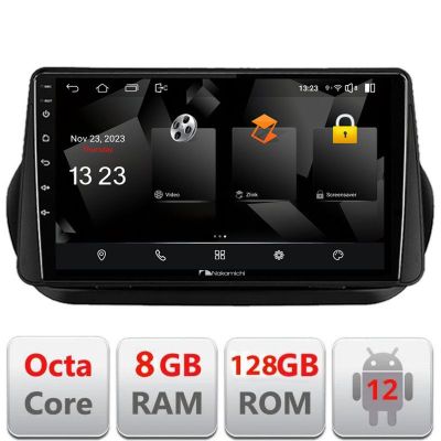 Navigatie Peugeot Bipper, Citroen Nemo, Fiat Qubo 2008-2017 Android radio gps internet 8+128 carplay android auto v1