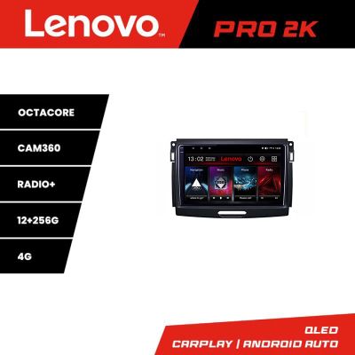 Navigatie Ford Ranger 2015-2020 Lenovo 8 core QLED 2K 12+256 360 Android Waze USB Navigatie Internet Youtube Radio