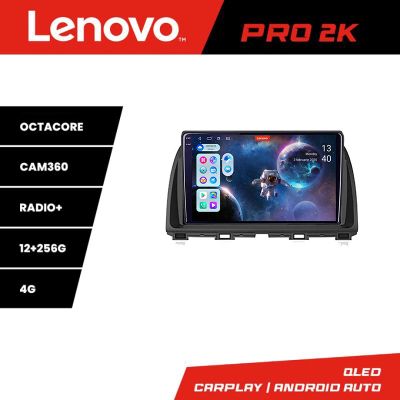Navigatie Mazda CX-5 2012-2016 Lenovo Kit-212  cu Android Internet Bluetooth Radio GPS WIFI 8 core QLED 2K 12+256 360GB