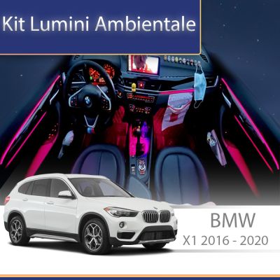 Lumini Ambientale NIGHTVIBE  BMW X1 (F48) 2016-2020 dedicat set complet control telefon sau sistem original