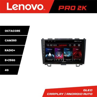Navigatie Honda CR-V Lenovo Kit-009 8 core QLED 2K 8+256 360 Android Waze USB Navigatie Internet Youtube Radio