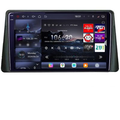 Navigatie Ford Focus 4 2019+ Kuga 2018-2023 Edotec Kit-focus4 8 core QLED 2K 16+512GB 360 Android Waze USB Navigatie Internet Youtube Radio