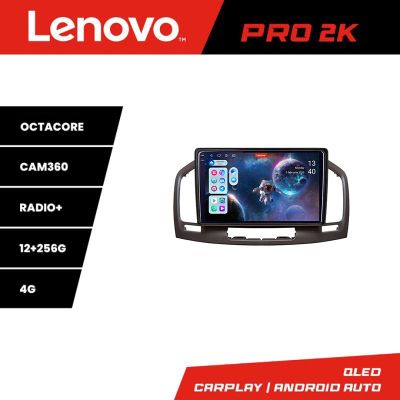 Navigatie Opel Insignia 2009-2013 Lenovo Kit-114 8 core QLED 2K 12+256 360 Android Waze USB Navigatie Internet Youtube Radio
