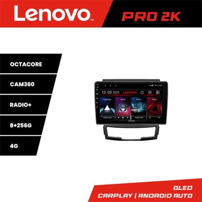 Navigatie Ssangyong Korando 2011-2013 Lenovo Kit-159 8 core QLED 2K 8+256 360 Android Waze USB Navigatie Internet Youtube Radio