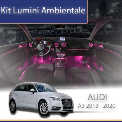 Lumini Ambientale NIGHTVIBE Audi A3 2013-2020 Ventilatoare luminate control telefon sau sistem original