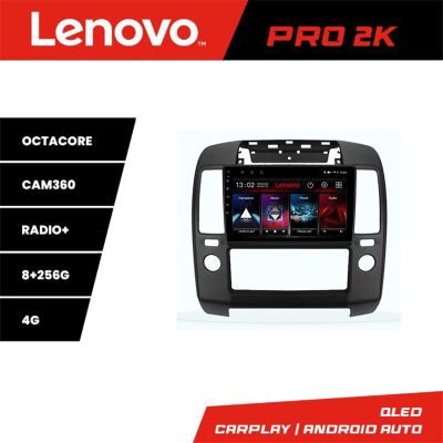 Navigatie Nissan Navara Pathfinder 2005-2010 Lenovo Kit-NAV5 8 core QLED 2K 8+256 360 Android Waze USB Navigatie Internet Youtube Radio