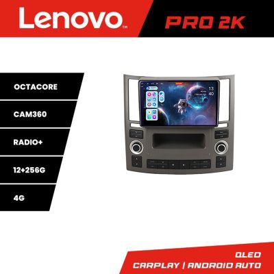 Navigatie Infiniti FX45 2007-2009 Android radio gps internet 8 core QLED 2K 12+256 360 fx45-old+EDT-E209 Lenovo