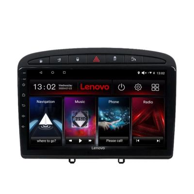Navigatie Peugeot 308 Lenovo Kit-038 8 core 6+128 GB Android Waze USB Navigatie Internet Youtube Radio