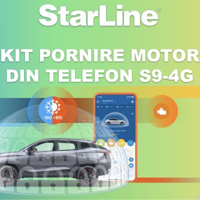 Kit pornire motor Mercedes Benz Clasa E W213 2017-2023, aplicatie telefon 4G (montaj inclus) - Starline S9 v2 4G