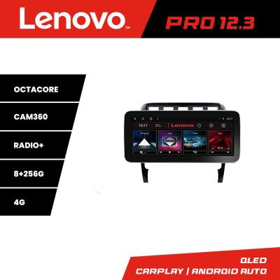 Navigatie Porsche Cayenne 2002-2011 K-443 Lenovo PRO 8+256 12.3 inch qled android 4G DSP gps internet  Q