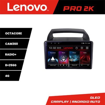 Navigatie Kia Carnival 2006-2014 Android radio gps internet 8 core QLED 2K 8+256 360 Lenovo