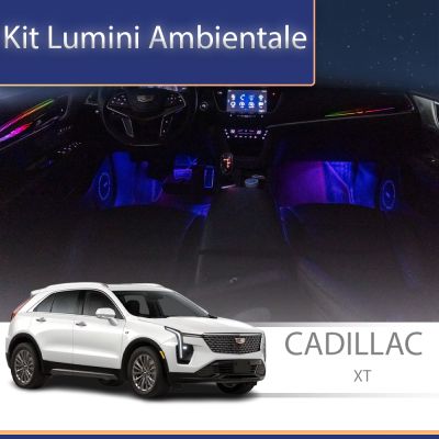 Lumini Ambientale NIGHTVIBE Cadillac XT5/XT6 set complet control telefon sau sistem original
