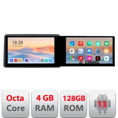 Navigatie Opel Movano Renault Master 2020- Edotec 2 ecrane  8 core 4+128 21.6 inch Incell android Wifi 5Ghz gps internet