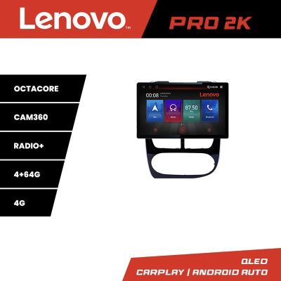 Navigatie Renault Clio 4 V1 K-467 Lenovo PRO 4+64 13 inch 2K android 4G DSP gps internet  8Core