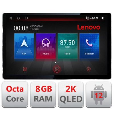 Navigatie Seat Leon 2005-2012 N-leon05 ecran 13" 2K 8+128 Android Waze USB Navigatie 4G 360 Toslink Youtube Rad