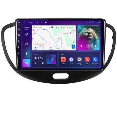 Navigatie Hyundai I10 2007-2013 Android radio gps internet 4+64 carplay android auto KIT-i10-2007+EDT-E309v3