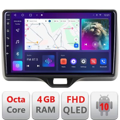 Navigatie Toyota Yaris 2020- Android radio gps internet 4+64 carplay android auto kit-yaris2020+EDT-E310v3