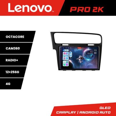 Navigatie VW Golf 7 Lenovo Kit-491 8 core QLED 2K 12+256 360 Android Waze USB Navigatie Internet Youtube Radio