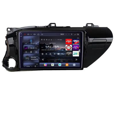 Navigatie Toyota Hilux 2016- Edotec Kit-TY59 8 core QLED 2K 16+512GB 360 Android Waze USB Navigatie Internet Youtube Radio