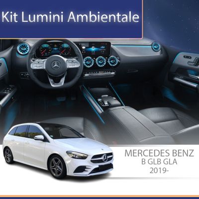 Lumini Ambientale NIGHTVIBE ventilatoare spate Mercedes B  GLB  GLA control pe sistemul original sau telefon