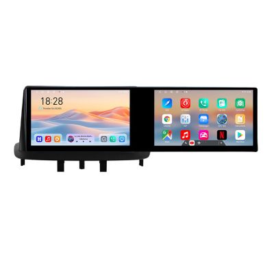 Navigatie Renault Megane 3 Fluence Kit-145 Edotec 2 ecrane  8 core 4+128 21.6 inch Incell android Wifi 5Ghz gps internet