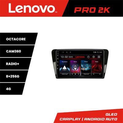 Navigatie Skoda Rapid Seat Toledo 2013+ Android radio gps internet 8 core QLED 2K 8+256 360 Lenovo v1