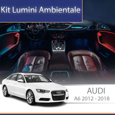 Lumini Ambientale NIGHTVIBE Audi A6 C7 2012 - 2018 tweeter dedicat control telefon sau sistem original