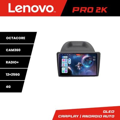 Navigatie Ford Fiesta 2012-2018 Lenovo Kit-256 8 core QLED 2K 12+256 360 Android Waze USB Navigatie Internet Youtube Radio