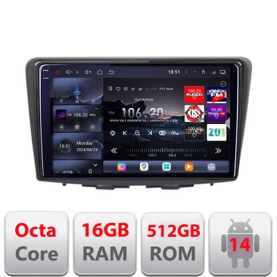 Navigatie Suzuki Baleno 2015+ Edotec Kit-baleno 8 core QLED 2K 16+512GB 360 Android Waze USB Navigatie Internet Youtube Radio