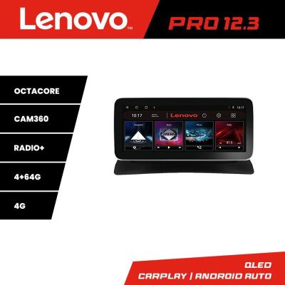 Navigatie Renault Kangoo Lenovo PRO 4+64 12.3 inch qled android 4G DSP gps internet  8Core